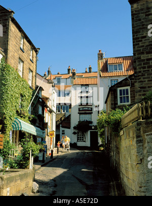 Laurel Inn, Robin Hoods Bay, North York Moors Küste, North Yorkshire, England, UK. Stockfoto