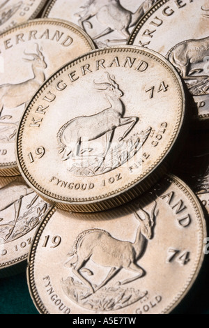Krugerrand hautnah Stockfoto