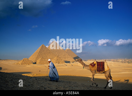 Pyramiden von Gizeh-Kairo-Ägypten Stockfoto