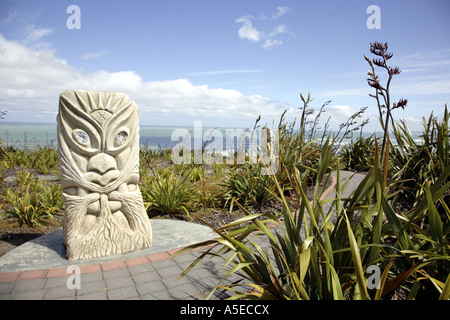 Aufgehenden Sonne Tawhiri, Maori Gott von Wind und Sturm, Raglan, Neuseeland. Stockfoto