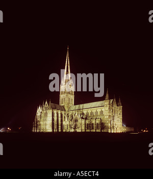 Salisbury Kathedrale stammt aus dem 1220 den Turm ist der höchste 404 Fuß in England Stockfoto