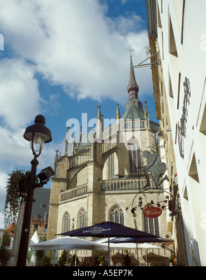 Marienkirche aus Markt, Osnabrück, Neidersachsen (Niedersachsen), Deutschland. Stockfoto