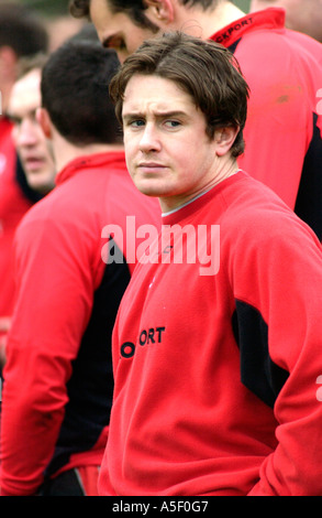 Wales und British and Irish Lions Rugby Flügelspieler Shane Williams training mit dem walisischen Team Sophia Gärten Cardiff South Wales UK Stockfoto