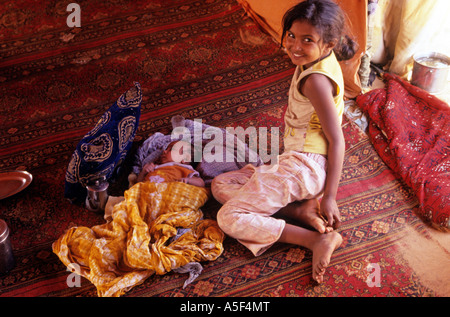 Kinder in den saharauischen Flüchtlingslager, Tindouf, westlichen Algerien Stockfoto