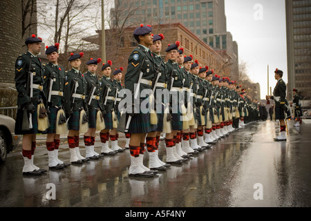 Remembrance Day Parade in Montreal, Kanada. Stockfoto