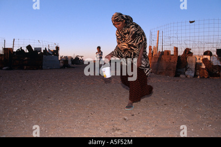 Ein saharauischen Flüchtlingslager in Tindouf westlichen Algerien Stockfoto