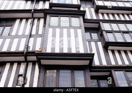 Details von Holz gerahmt Tudor House in Holborn, Low Angle View, London, UK Stockfoto