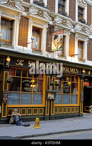 Das Sherlock Holmes Pub in London England Stockfoto
