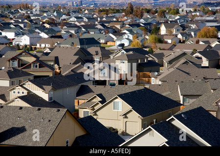 Wohnsiedlungen tragen zur Zersiedelung in Boise, Idaho Stockfoto