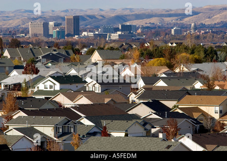 Wohnsiedlungen tragen zur Zersiedelung in Boise, Idaho Stockfoto