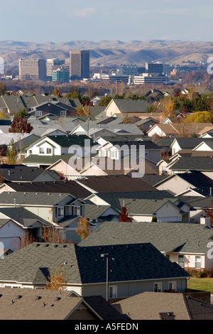 Wohnsiedlungen tragen zur Zersiedelung in Boise, Idaho Stockfoto