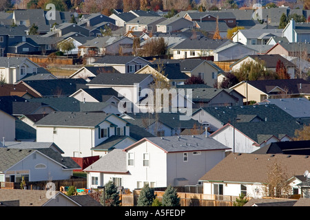 Wohnsiedlungen tragen zur Zersiedelung in Boise, Idaho Stockfoto