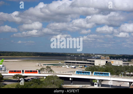 Monorail an der Tampa International Airport Tampa Florida Stockfoto