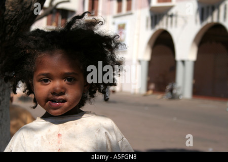 Junges Mädchen in Antananarivo, Madagaskar Stockfoto