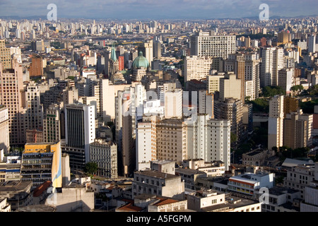 Eine Ansicht von Sao Paulo aus Brasilien Gebäude Edificio Italia Stockfoto