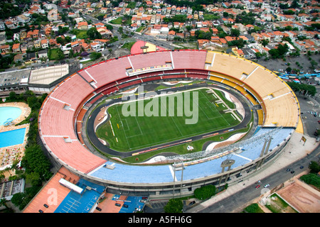 Luftaufnahme des Estádio Morumbi Sao Paulo Futebol Clube-Stadion in Sao Paulo Brasilien Stockfoto