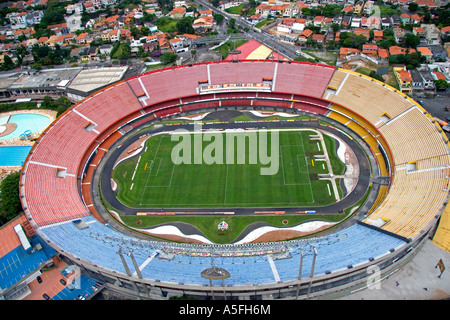 Luftaufnahme des Estádio Morumbi Sao Paulo Futebol Clube-Stadion in Sao Paulo Brasilien Stockfoto