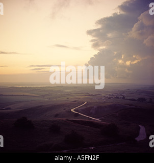 Dorset Landschaft von Hardys Denkmal Stockfoto