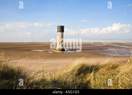 Schwachem Licht 1852 und Humber Mündung Spurn Point Yorkshire UK Stockfoto