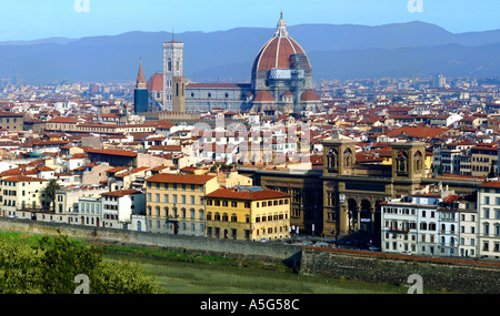 Piazzale Michelangiolo-Florenz-Firenze-Toscana-Italien-Europa Stockfoto