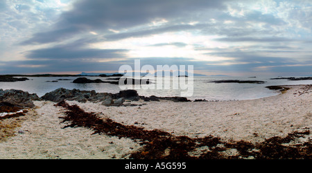 Arisaig Strand Back Of Keppoch Loch Nan Ceall Eilean Ighe South Morar West coast Schottland UK Europe Stockfoto