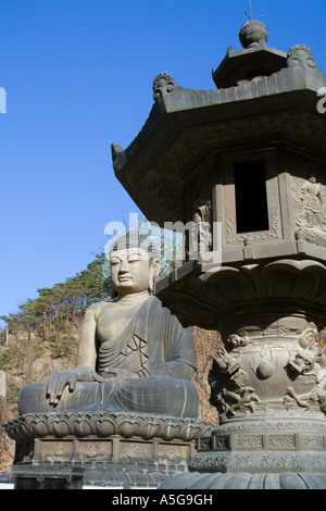 Riesige Buddha Statue Seoraksan Nationalpark-Südkorea Stockfoto