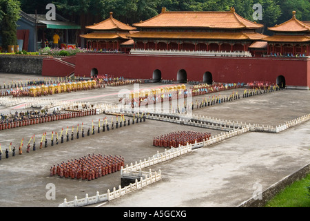 Miniatur verbotene Stadt Splendid China kulturelle Themenpark Shenzhen China Stockfoto