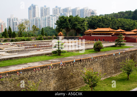 Miniatur verbotene Stadt Splendid China kulturelle Themenpark Shenzhen China Stockfoto