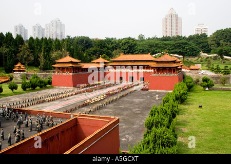 Miniatur verbotene Stadt Splendid China kulturelle Themenpark Shenzhen China Stockfoto