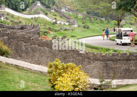 Miniatur-Great Wall Splendid China kulturelle Themenpark Shenzhen China Stockfoto