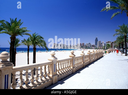 Benidorm, Strand Stockfoto
