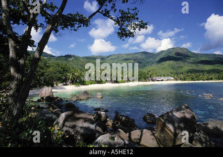 Coconut Grove Hotel le Meridien Barbarons Mahe Island Seychellen Stockfoto