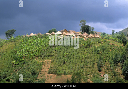 Dorf in der Nähe von Stadt von Kisangani demokratische Republik Kongo-Kongo-kinshasa Stockfoto