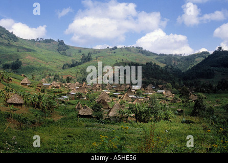 Dorf in der Nähe von Stadt von Kisangani demokratische Republik Kongo-Kongo-kinshasa Stockfoto