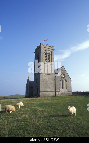 St Helens Kirche auf Lundy Insel im Bristolkanal Devon England Stockfoto