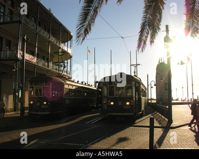 Tram-Station an Moseley Square Glenelg South Australia Stockfoto