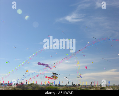 Kite Festival Drachen im wind Stockfoto