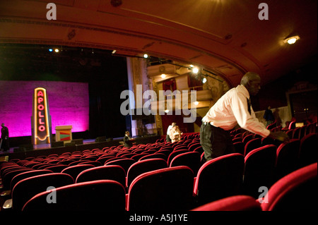 Im Inneren der Apollo zeigt Theater nach Hause von der berühmten Amateur-Nacht in Harlem New York City USA Februar 2006 Stockfoto