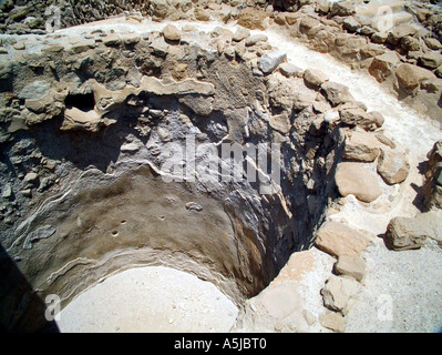 Das rituelle Tauchbad in der Nähe von Qumran-Höhlen Stockfoto