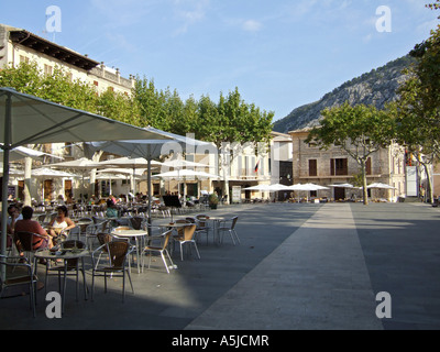 Platz in Pollenca, Mallorca, Spanien. Stockfoto