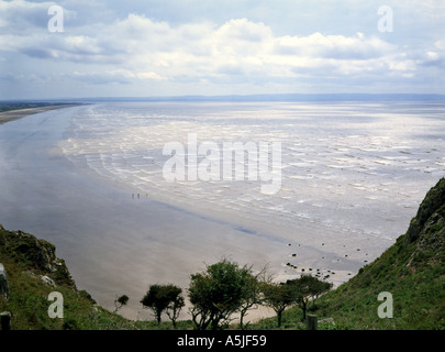 Blick vom Brean unten Stockfoto