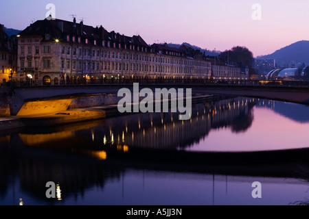 Quai Vauban. Besancon, Frankreich Stockfoto