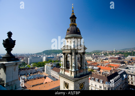 Blick von der St.-Stephans Basilika im Neorenaissance-Stil, Budapest, Ungarn, Südost-Europa, Europa, Stockfoto