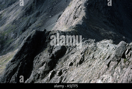 Die Cuillin Grat auf der Isle Of Skye wie vom Gipfel der Sgurr Nan Gillean gesehen Stockfoto