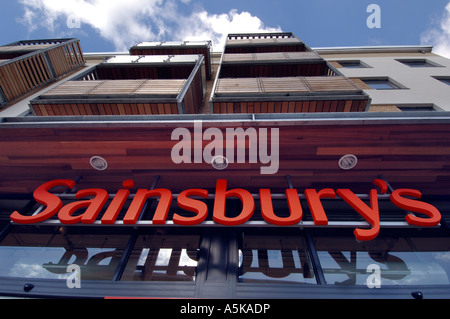 Eine moderne neue Sainsburys Supermarkt eröffnet im Jahr 2007 in Brighton, Sussex Stockfoto