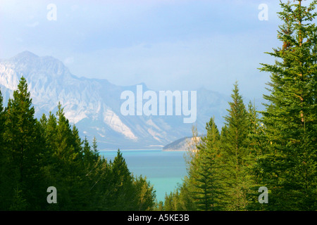 Horizontale Abraham Lake David Thompson Land Kanada Stockfoto