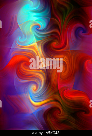 Abstraktes Bild von Paare tanzen nach Picasso Stockfoto