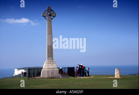 Tennyson Denkmal Süßwasser Isle Of Wight, England UK Stockfoto