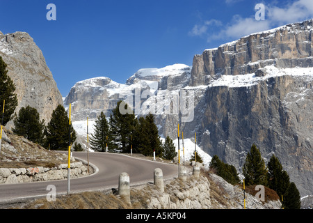 Passo Sella in Val Gardena-Südtirol-Italien Stockfoto