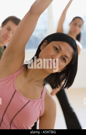 Nahaufnahme von Frau Ausübung Stockfoto